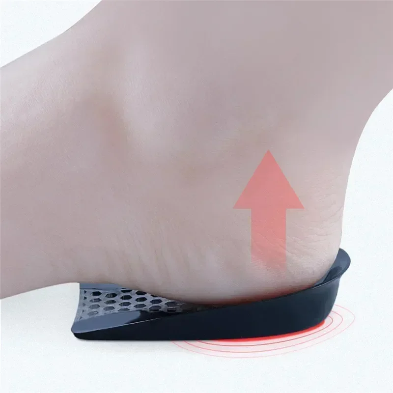 Silicone Gel Heel Pad for Shock Absorption Plantar Fasciitis Pain Relief Foot Care Insert Insole Height Increase Cup Cushion Pad image 6