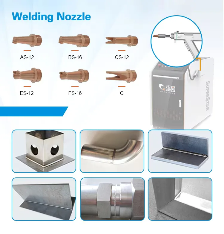 ポータブルファイバーレーザー溶接および洗浄機,3 in 1,ハンドヘルド,3000w