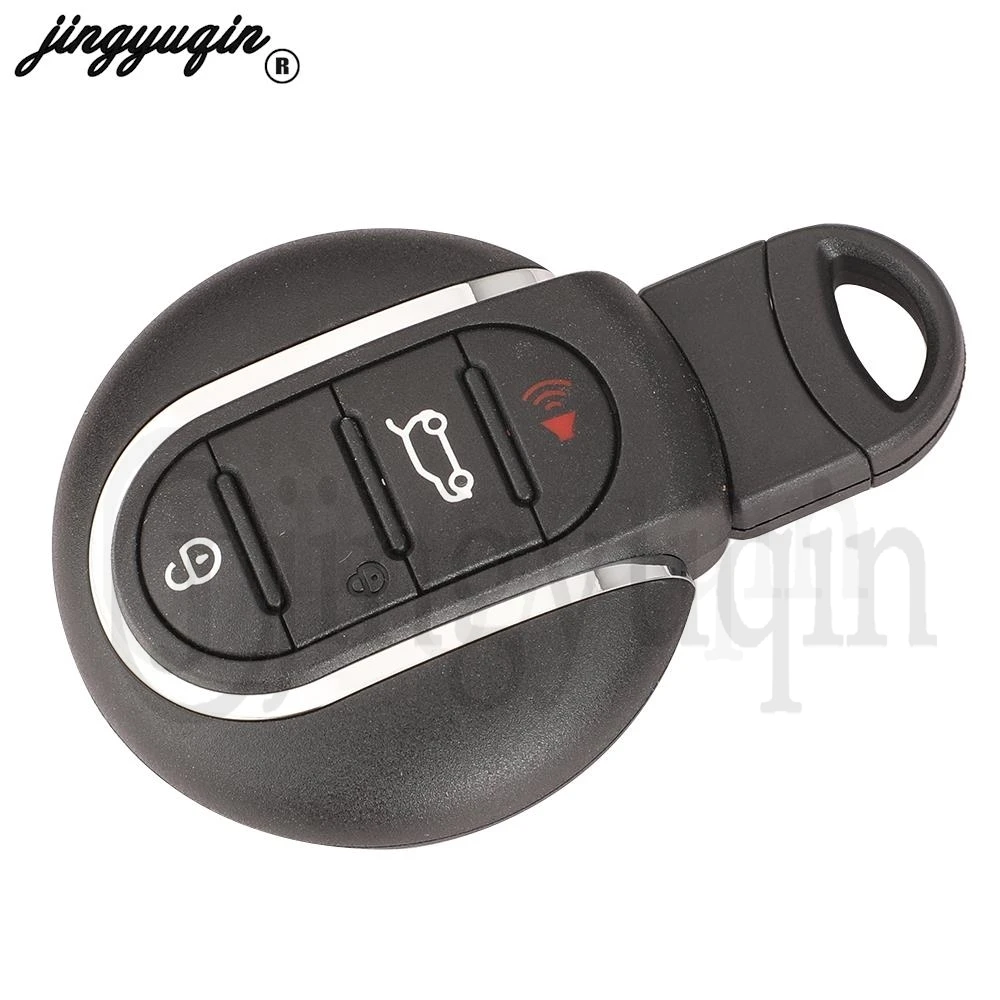 jingyuqin 3/4 Buttons Car Smart Key Shell Case Replacement For BMW Mini Countryman Cooper Clubman F54 F55 F56 F57 F60 2014-2018