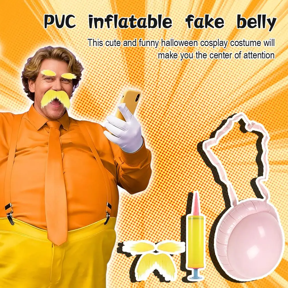 

Inflatable Fake Beer Belly Christmas Santa Claus Belly for Halloween Cosplay Dress Stage Show Role-playing Props ﻿for Christmas