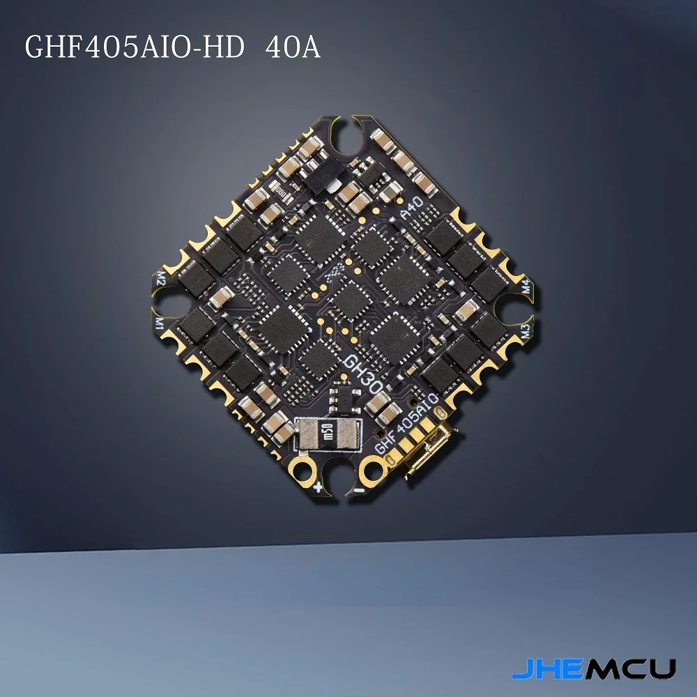 JHEMCU GHF405AIO-HD 40A F405 Kontroler lotu BLHELIS 40A 4w1 ESC 2-6S