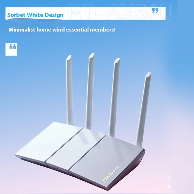 Asus RT-AX56U V2 (WiFi 6 AX1800) Dual band AiMesh 802.11AX Router WiFi AiProtection Instant Guard, Parental Controls