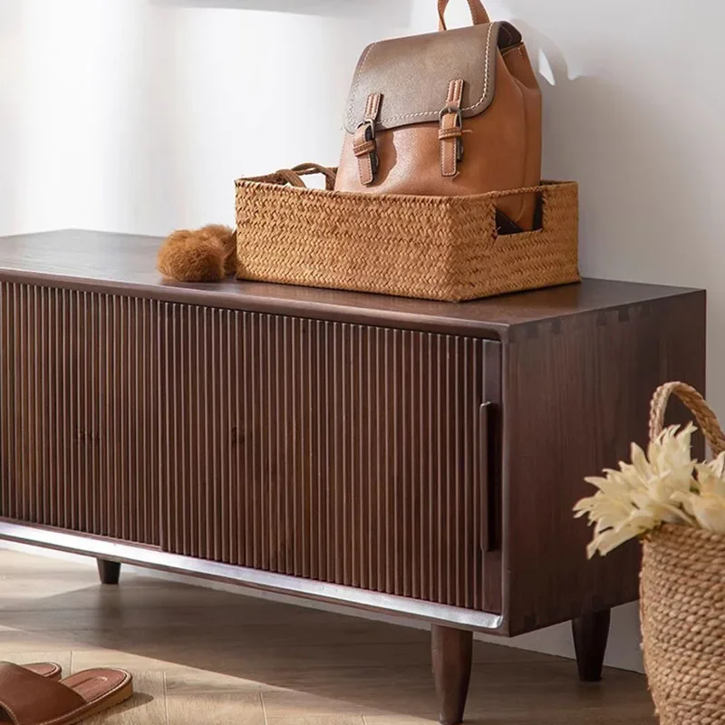 خزائن الأحذية المتنقلة خمر خشبية الشمال غرفة نوم الرف المنظمون خزائن الأحذية الرف Mobili Per La Casa توفير مساحة الأثاث
