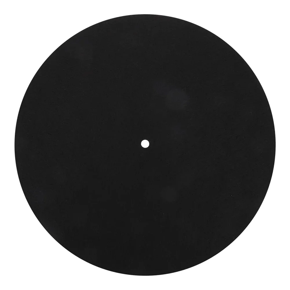 Audiophile Accessories Felt Platter Mat For Home Audio System Color: Black Turntable Slip Mat For Audiophile Gramophone