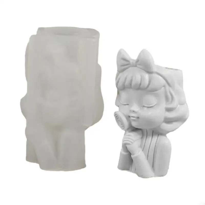 

Портретная гипсовая силиконовая форма «сделай сам», суккуленты, бетонный цветочный горшок, ваза, гипсовая цементная форма, для