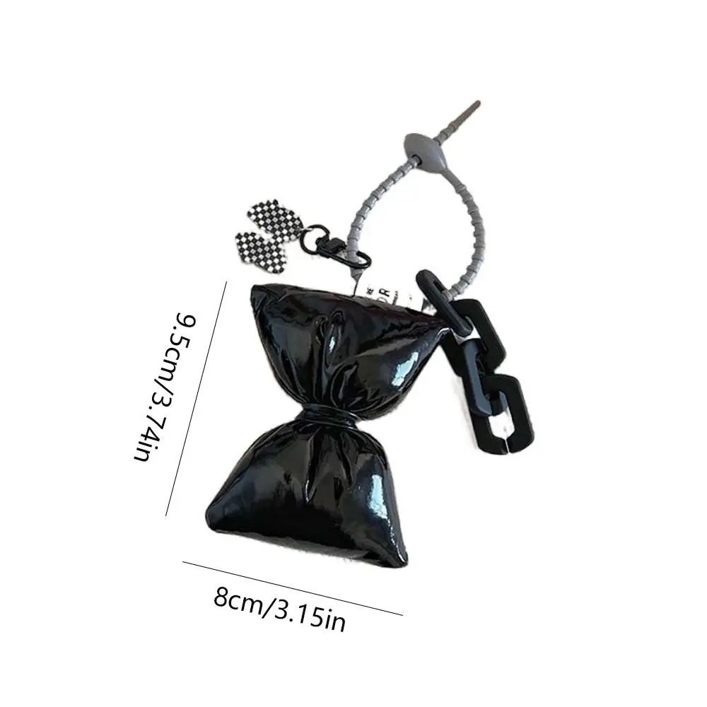 لطيف الكورية نمط محشوة القطن القوس قلادة Y2K الاكريليك سلسلة الدوبامين مفتاح سلسلة لينة أفخم محشوة بولي Hanger ملحقات السيارة