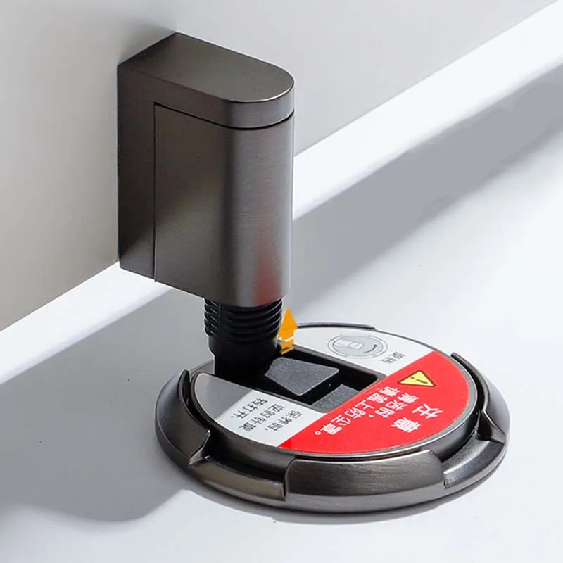 الميكانيكية سبائك امتصاص الزنك غير المغناطيسي شفط الباب الدورية تركيب غير مرئية الوفير المغناطيسي الباب توقف اليد #2