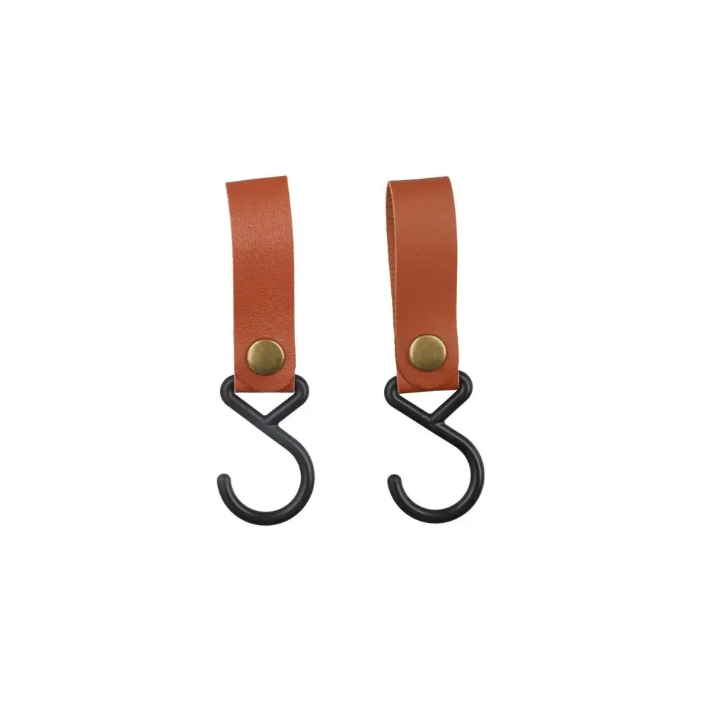 Outdoor Tools Outdoor Camping Leather Hanging Hooks Kitchenware Storage Rack Hooks Moveable Hooks S-Shaped Hooks Hanging Hooks