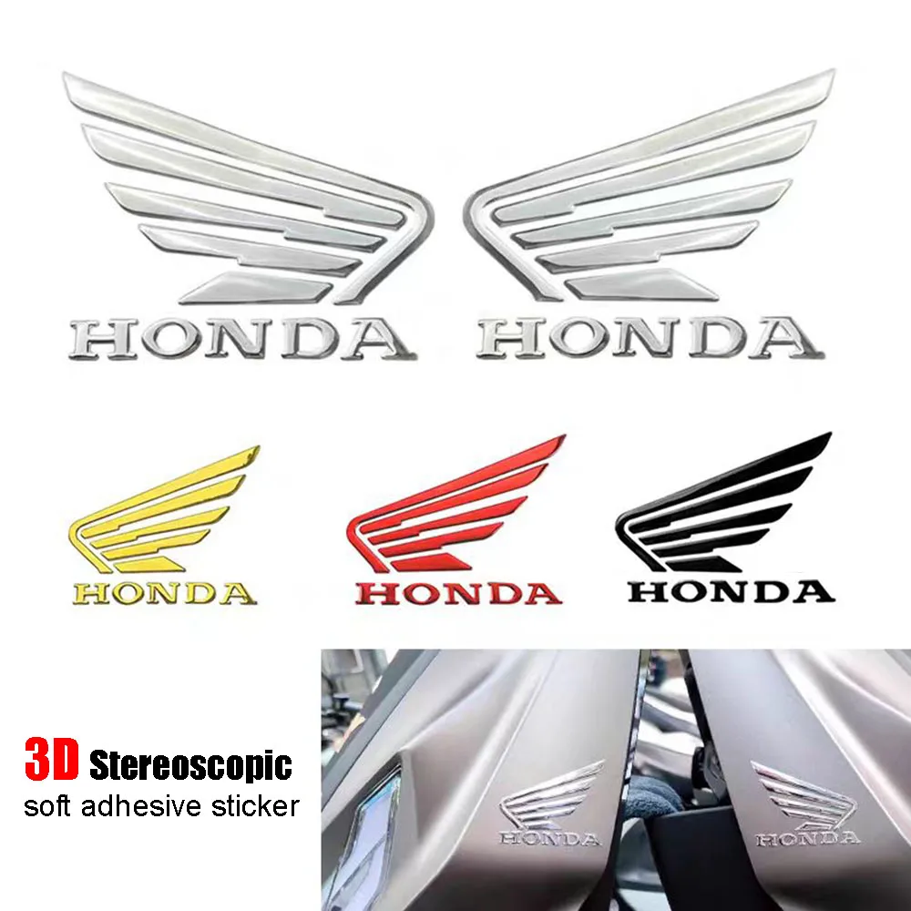 دراجة نارية ثلاثية الأبعاد مجسمة لينة ملصق NS150GX CBF190R CBR650R PCX ​ ​ تعديل شخصي هوندا أجنحة التسمية الزخرفية