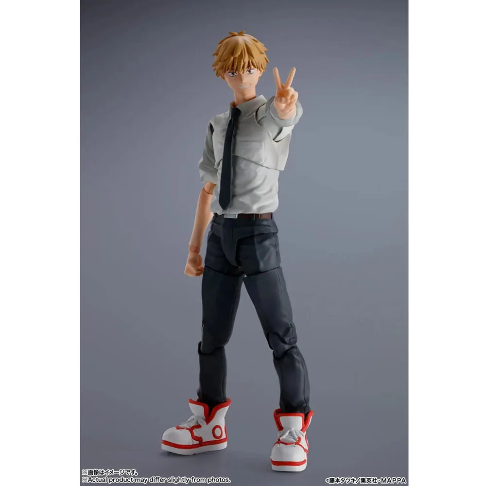 In Stock Original Bandai Shfiguarts Chainsaw Man Denji Action Figure Anime Genuine Model Toy