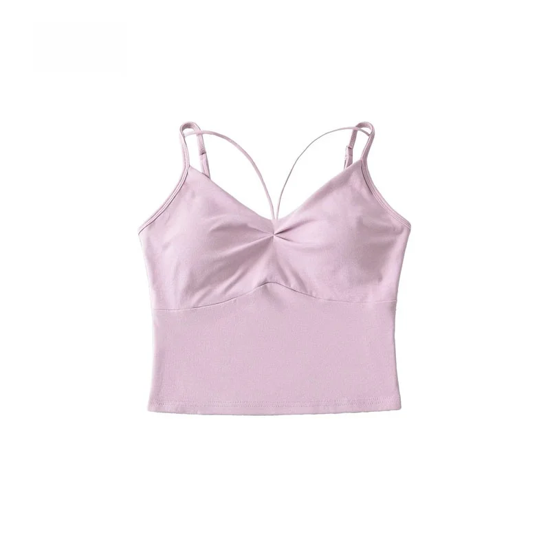 Sexy Pure Desire Bal Strap Vest ort Women's Inner Wear with Chest Pad Spring Summer Design Sensual Commute Sle Slim Fit