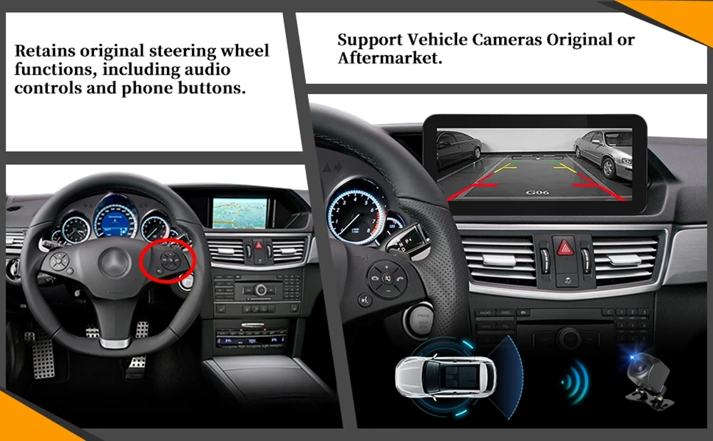 4G Wireless Android Auto Mirroring für E-Klasse NTG 4.5/4.7 Mercedes W212 Apple CarPlay Upgrade 10,25 Zoll 4G Wireless CarPlay Wi-Fi – Detail 6