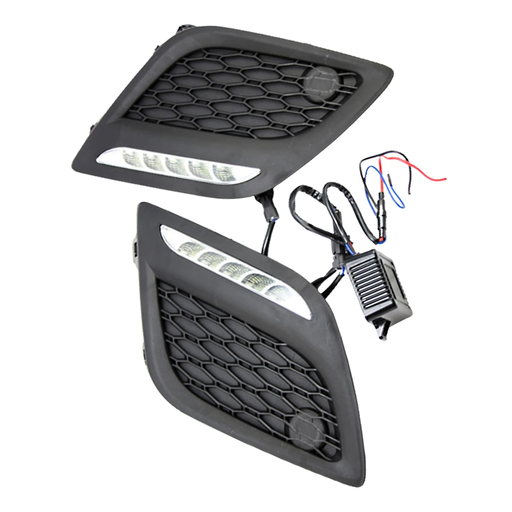 

2pcs For Volvo XC60 2011 2012 2013 Left & Right LED DRL Daytime Light Fog Lamp Car Accessories