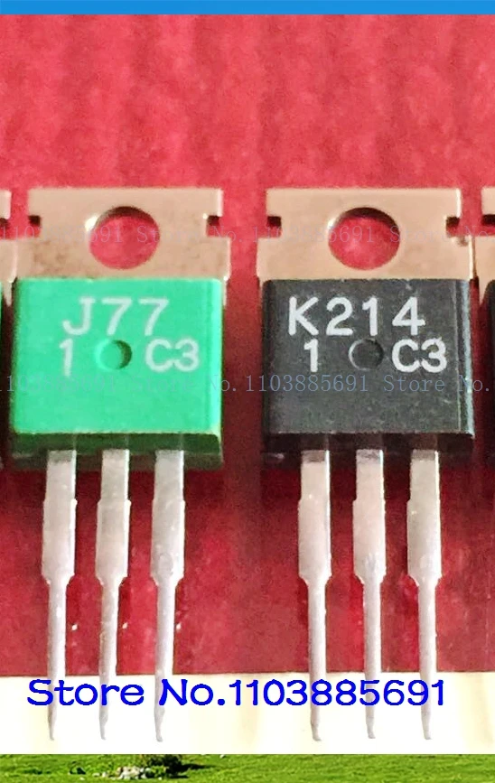 2pcs/lot=a pair 2SK214 2SJ77 K214 J77  USED OLD