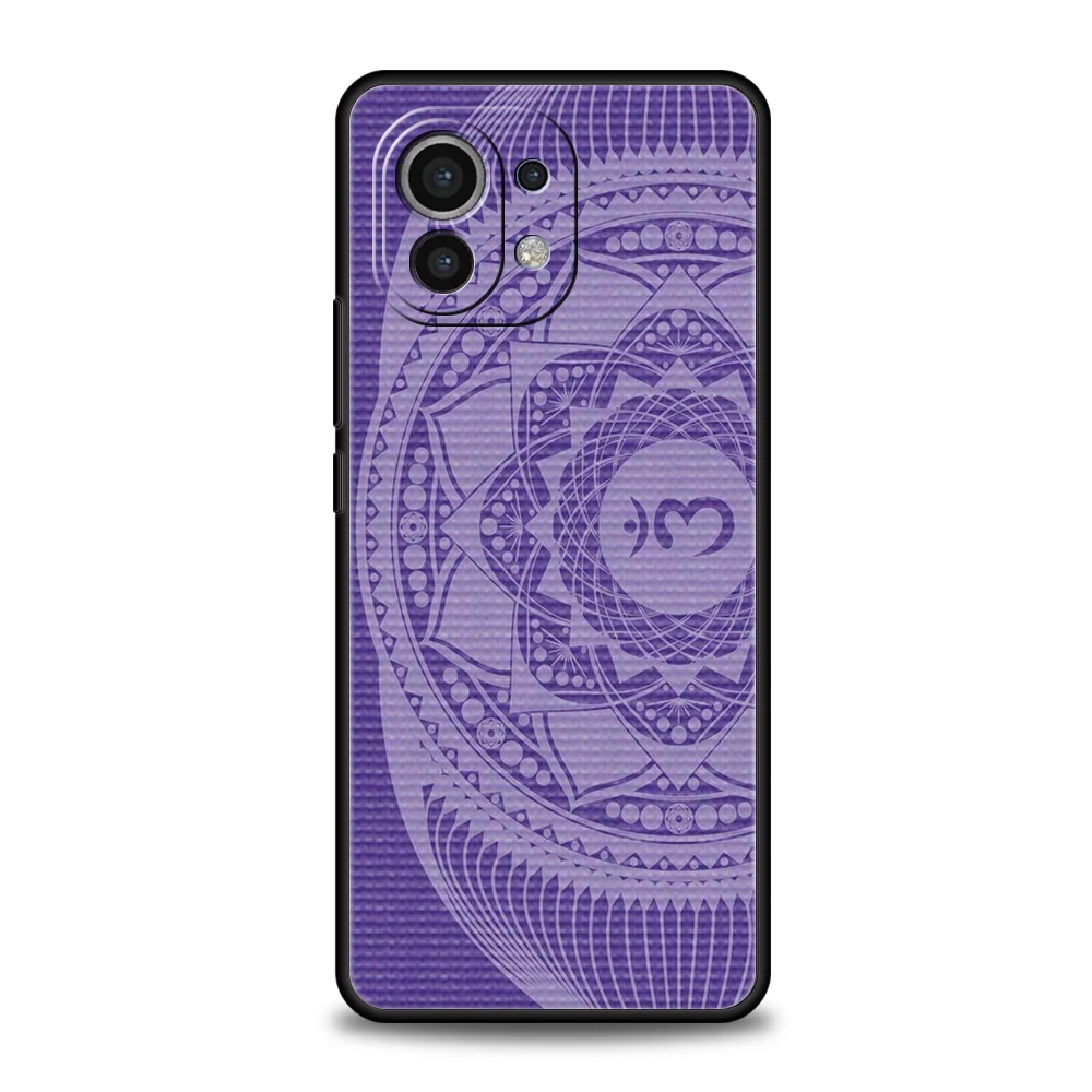 Funda de teléfono para Xiaomi Mi 15 14 13 12 11 Ultra 14T 13T 12T 11T 10T Pro Lite carcasa suave de TPU a prueba de golpes Mandala Chakra Yoga