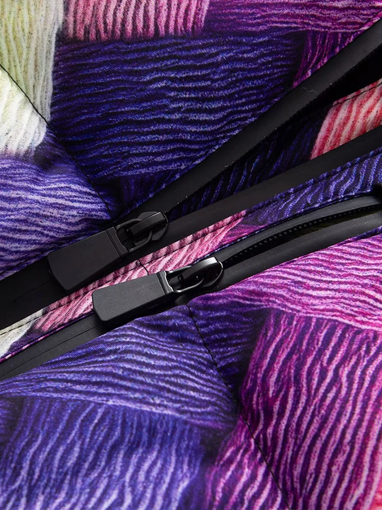 European and American style 2025 winter new women's clothing design slim fit versatile long-sleeved cotton ski jacket