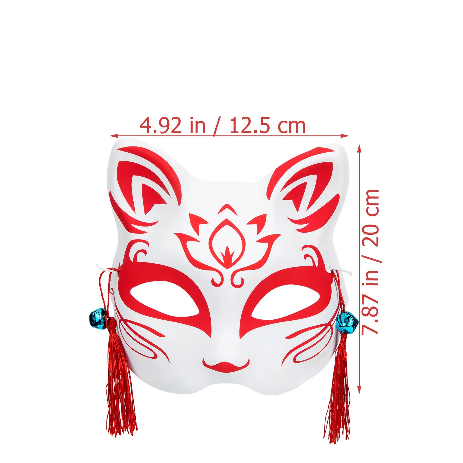 2 قطعة أقنعة الثعالب الزخرفية قابلة لإعادة الاستخدام نصف أقنعة متعددة الوظائف مهرجان الحيوان اكسسوارات نصف قناع قناع الثعالب الزخرفية #4