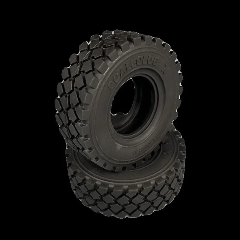 2pcs Scaleclub Rubber 95MM Diameter Tire for 1/14 Tamiya RC Truck Tipper DAKAR Rally Crawler Car SCANIA 770S VOLVO BENZ MAN TGX