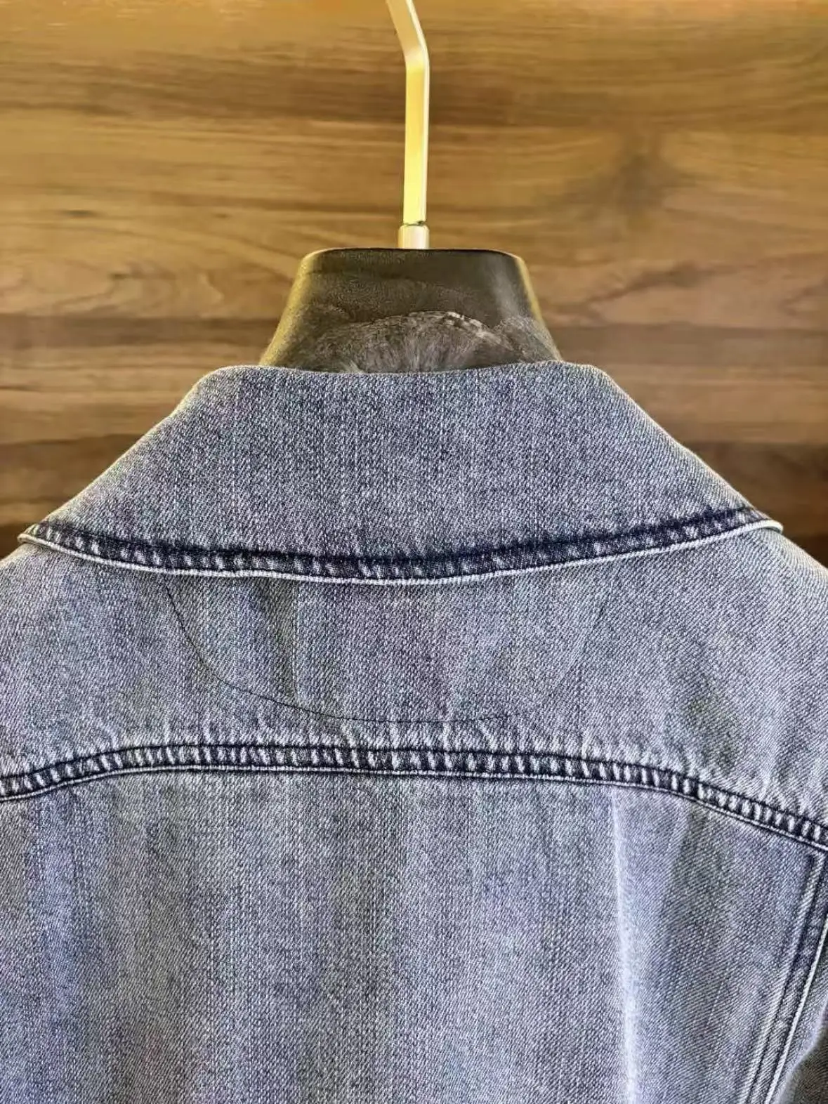 سترة كيتون الدنيم الكلاسيكية #5