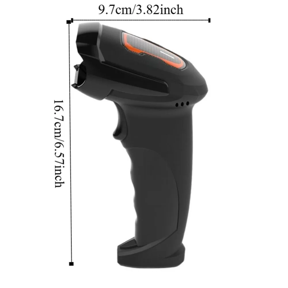 Scanner di codici a barre 2D omnidirezionale Scansione rapida Cavo dati da 1,8 metri Scanner di codici a barre portatile Dispositivo di scansione cablato USB