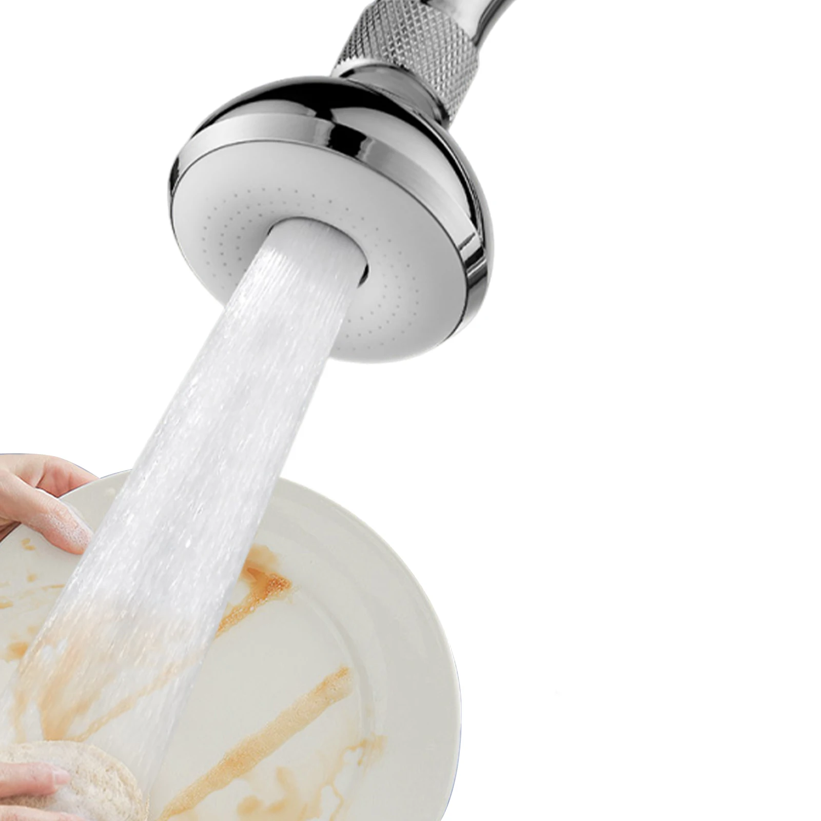 

360°Rotation Sink Tap Aerator Rust-proof Water Filter Nozzles with Wrench for Kitchen Use for Universal External-thread Faucet