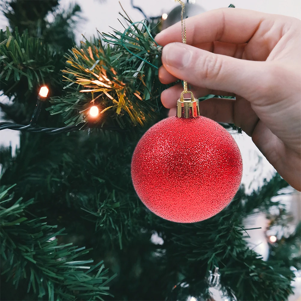 

Christmas Ball naments Set ABS Material Decorations for Tree Wall Door Window Fireplace Party Holiday Gifts Small Balls