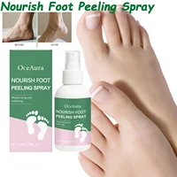 Spray exfoliante para pies, eliminador de callos para tacones agrietados, hidratante, elimina la piel muerta, secado del talón, reparación agrietada, Spray para el cuidado de los pies