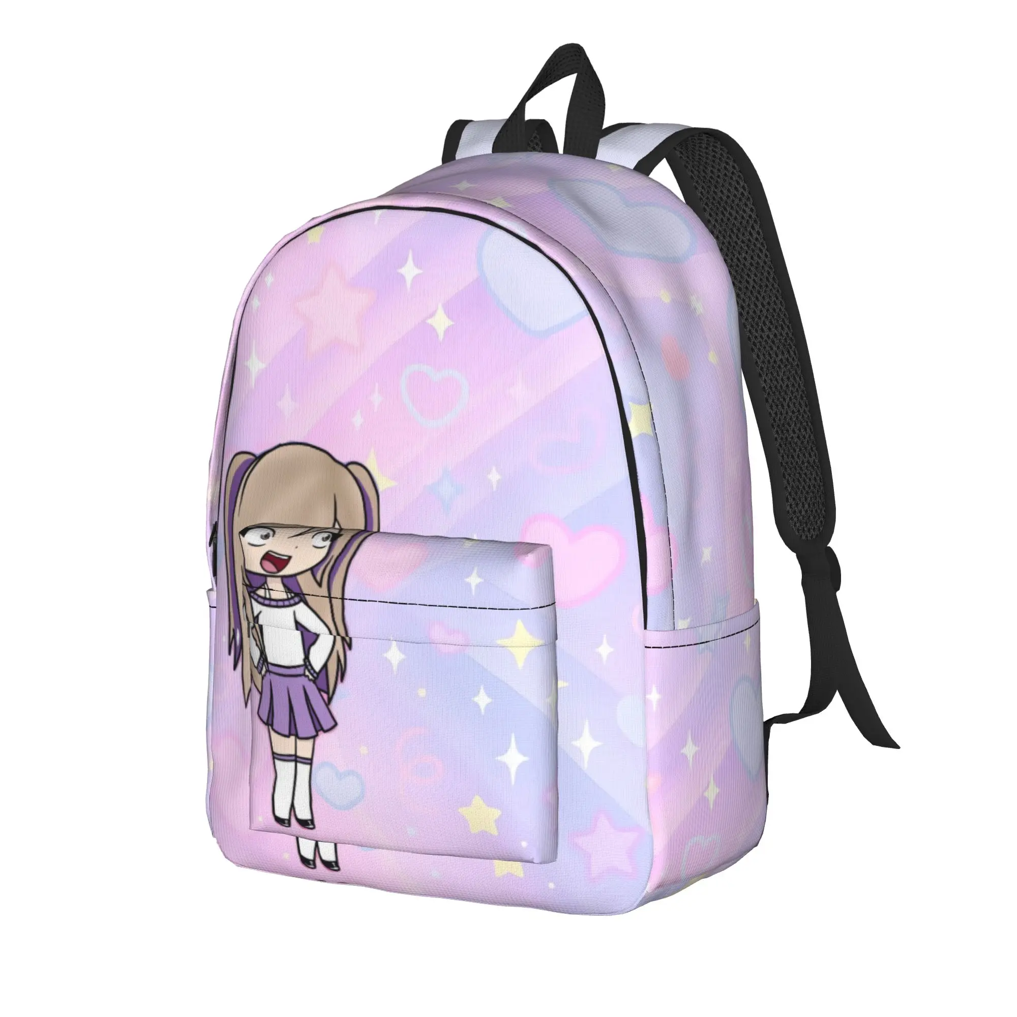 Soft Pink Bow Lyna Vallejos Backpack  College Backpacks Women Custom Big High School Bags Aesthetic Rucksack