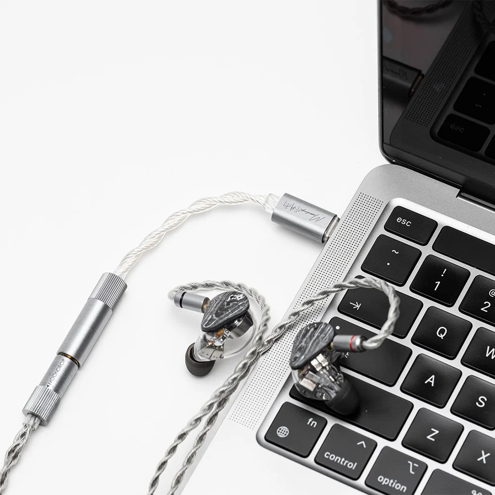 Moondrop ECHO-B متوازن USB DAC المحمولة فك مضخم ضوت سماعات الأذن IEM AMPs المحمول دونغل نوع C إلى 4.4 مللي متر محول