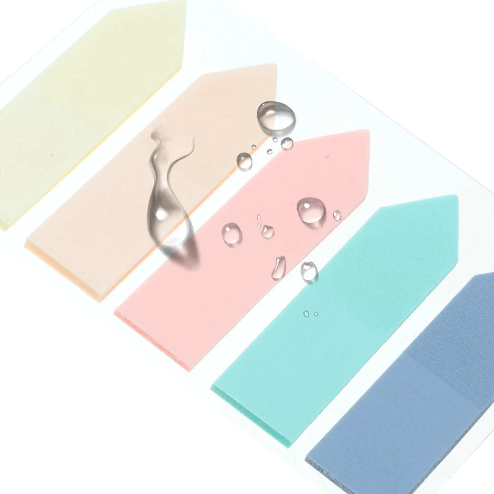 6 set di etichette adesive per pagine Segnapagina colorati Strisce trasparenti per evidenziare per libri Note Forniture per ufficio Frase portatile