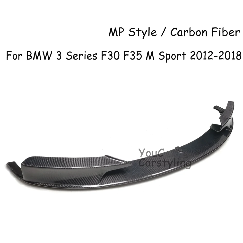 F30 Mp Style Carbon Fiber Front Lip Bumper Lip for BMW 3 Series F30 M Sport Edition 320i 328i 330i 335i 2012-2018