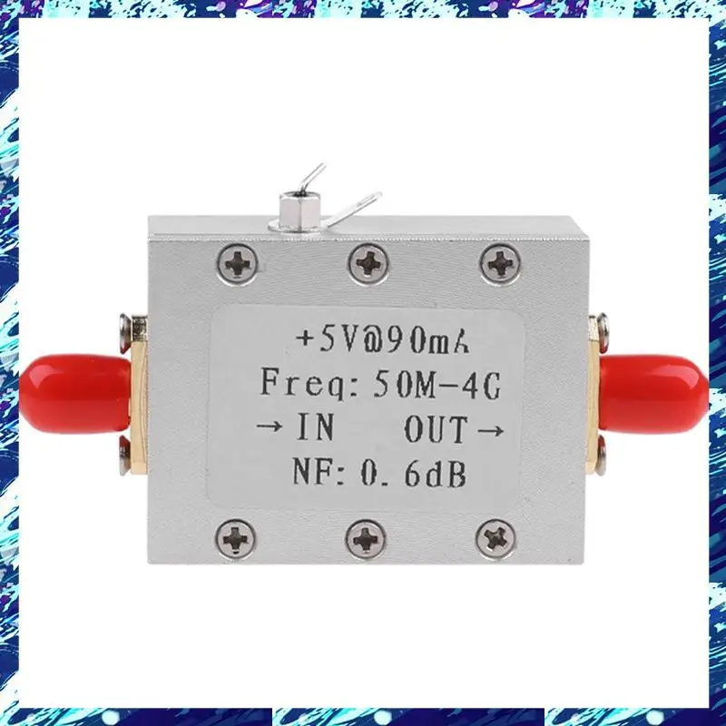 RF Amplifier Module Metal RF Amplifier Module Ham Radio Board LNA 50M-4Ghz NF=0.6DB