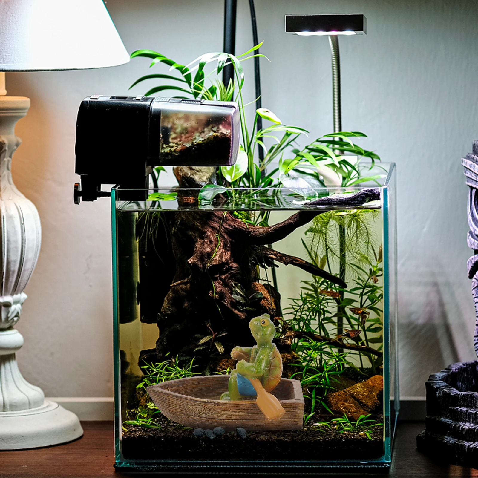 

Fish Tank Turtle Decor Simulation Animal Adornment Resin Craft Aquarium nament Vivid Modeling Exquisite Details Glossy Surface