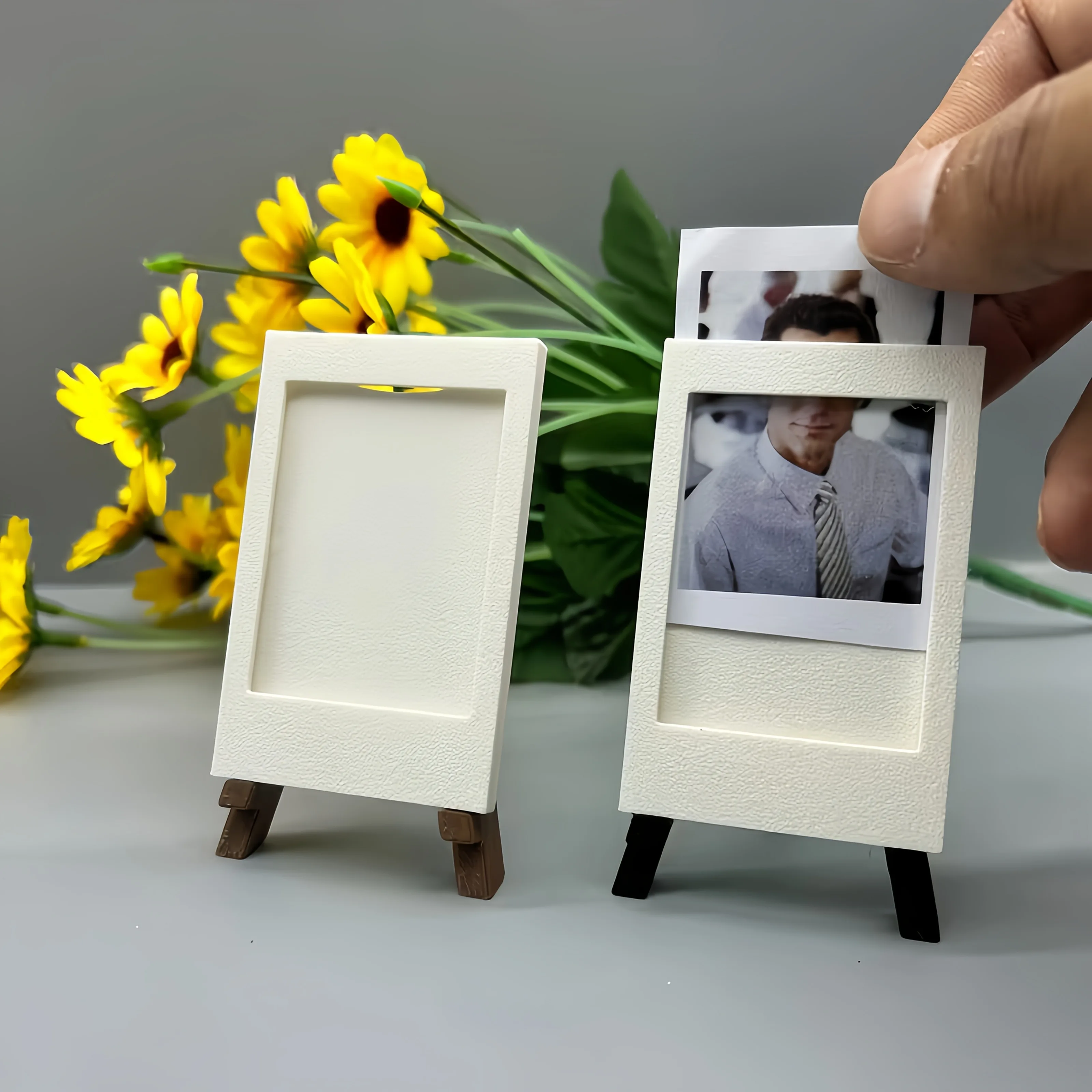 Mini instant photo frame, picture rack photo display, multi-scene tabletop decoration, back to school, Christmas, holiday gifts