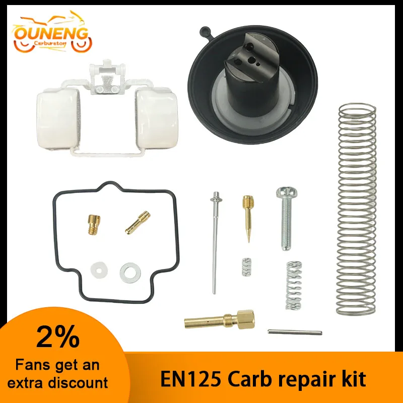 EN125 Motorcycle Carburetor Repair Kit Vacuum Film For MIKUNI Suzuki EN125 EN125-1A HJ125K EN125-2 GS125 GN125 YAMAHA FZ16 SZ16