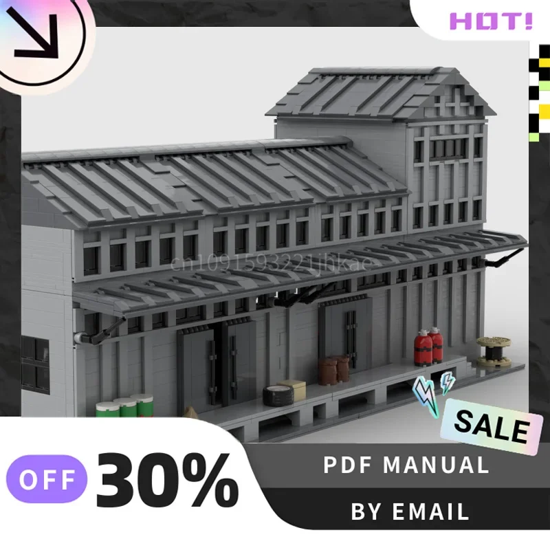 [4134PCS] Dostosowany zestaw kreatywnych klocków budowlanych MOC Train Freight Depot STEM Zabawki edukacyjne DIY Zestaw modelarski Prezenty urodzinowe