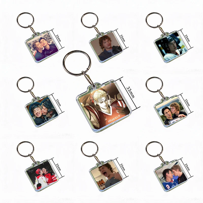 HeatedS R-Rivalry Acrylic Keychain Handmade Hanging Ornaments for Clothes Backpack Decoration Accessories Gifts with Friends
