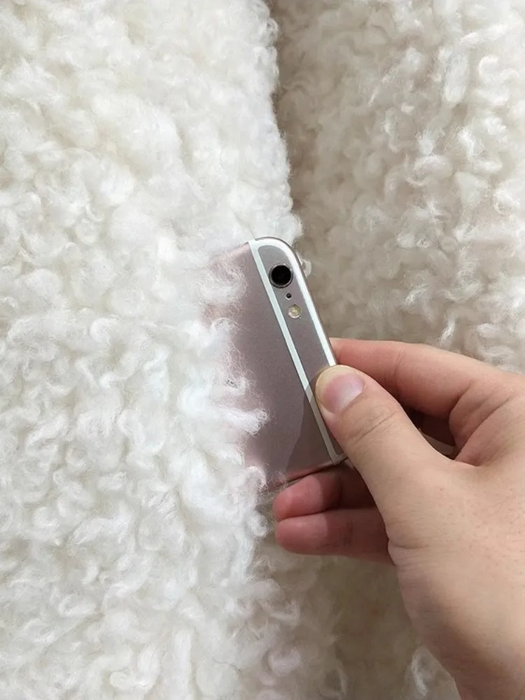 حار بيع النساء الشتاء الصوف الخالص التلبيب سترة قصيرة مريحة واحدة الصدر ملابس خارجية سميكة فضفاضة مكتب السيدات معاطف عادية