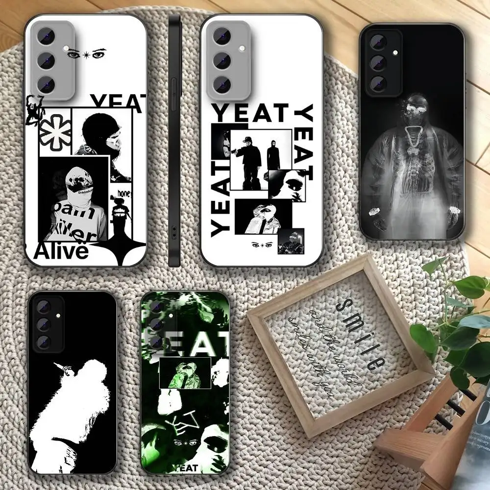 

Yeat Rapper Phone Case For Samsung S 25,24,23,22,30,21,10,9,Ultra,Plus,Lite,FE,4,5 G Soft Black Case