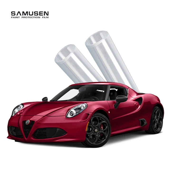 SAMUSEN TPU PPF Film Pelindung Cat Mobil Self Healing Body Glossy Wrap Anti Gores Transparan