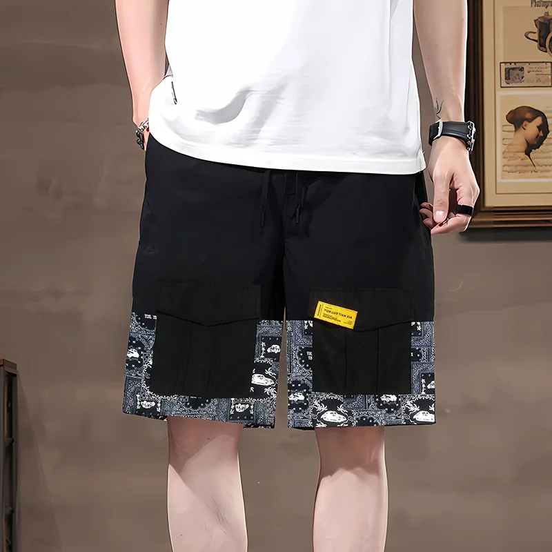 

13XL Summer new style plus size elastic pants shorts casual loose pants print pants male 12XL 9XL shorts for men 190kg