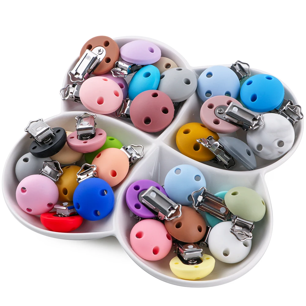 

Sunrony 4 шт. 30 мм/35 мм круглая форма силиконовые зажимы зажимы держатель DIY сумка цепочка брелок зажимы ювелирные изделия аксессуары ручной работы