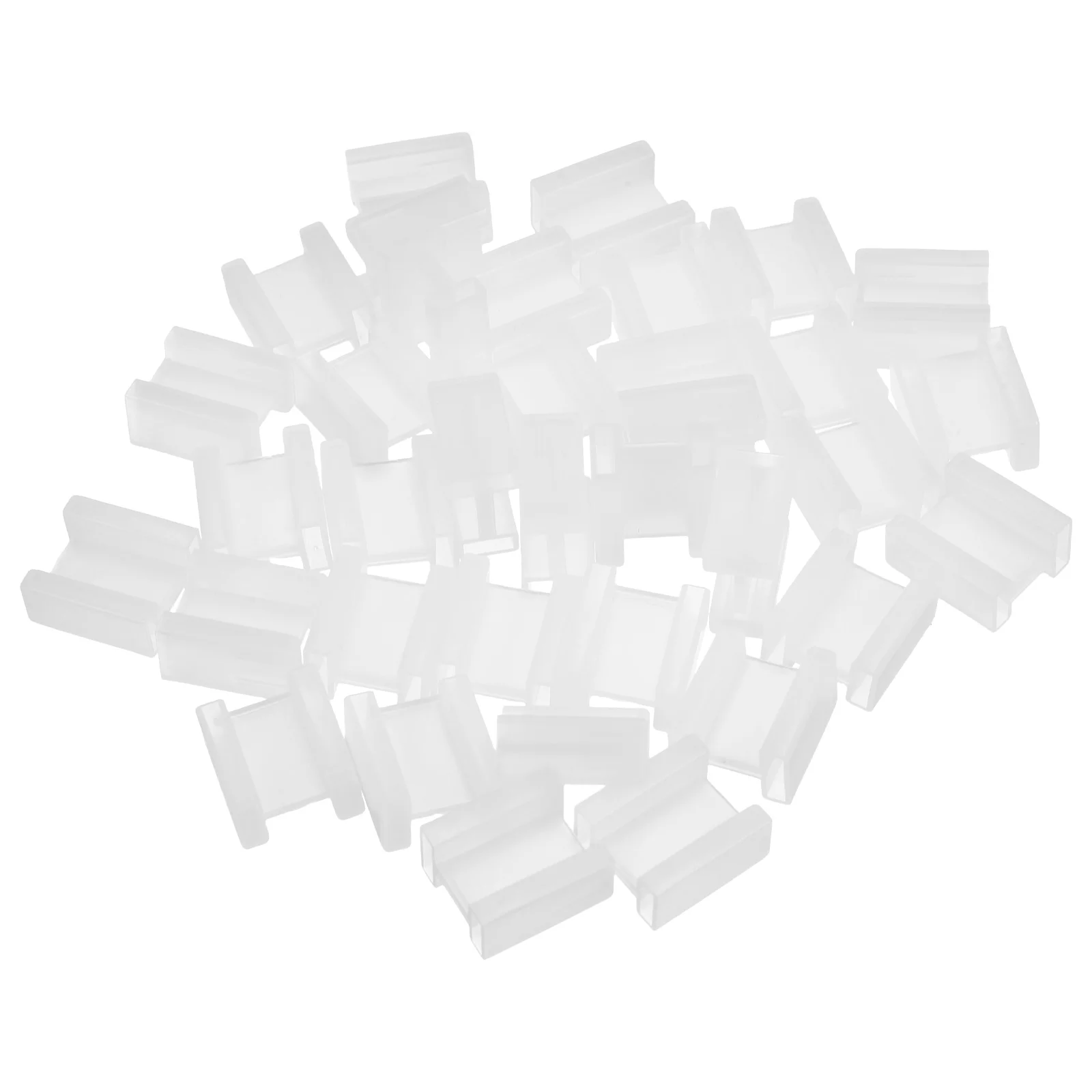 

100 Pcs Dust Jacket Plug Protective Sleeve Foot Cover Plastic Electrical Outlet Cap