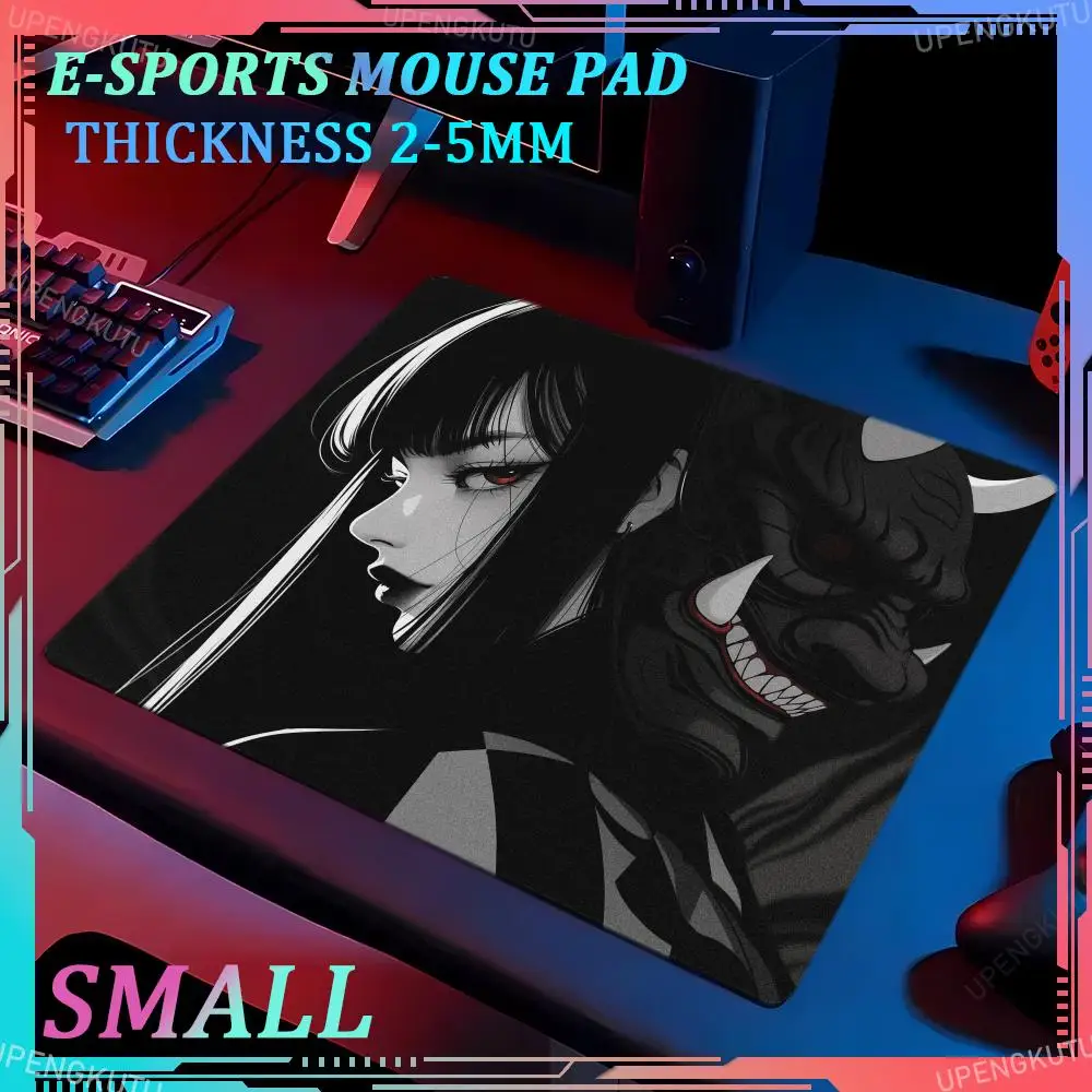 Mask girl small XS mouse pad 45x40CM ultra-fine surface keyboard pad game player e-sports pad professional high-quality desk mat