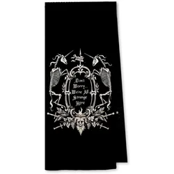 Halloween Dark Memento Mori The Undead Gothic Macabre Art Kitchen Towels Dish Towels Kitchen Halloween Decor Gothic Lovers Gifts