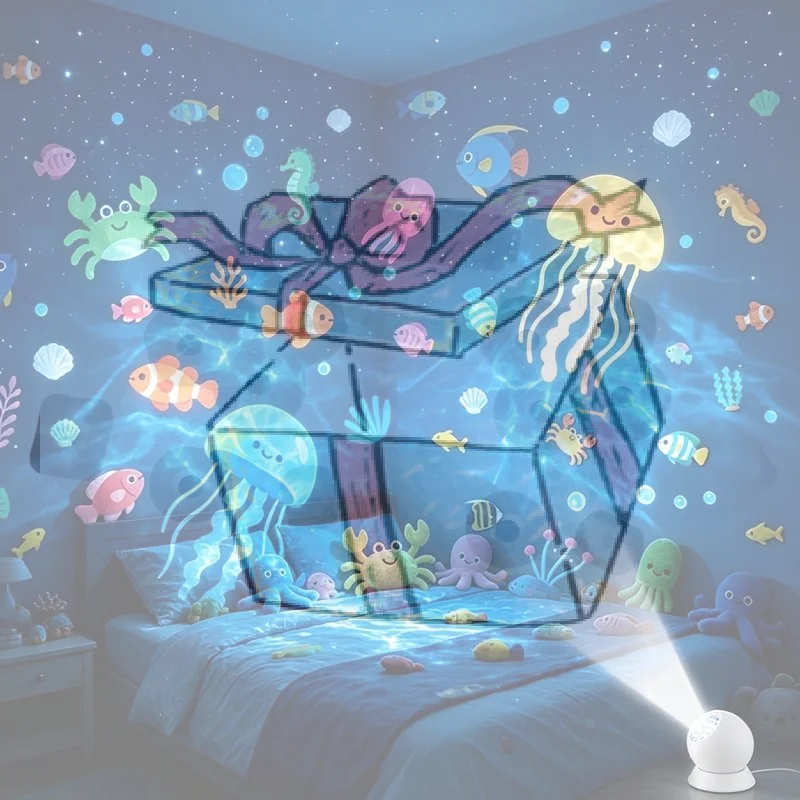 【cca】luz-projetora-rotativa-dinamica-led-medusa-oceano-luz-projetora-usb-luz-noturna-de-ambiente-para-decoracao-de-quarto