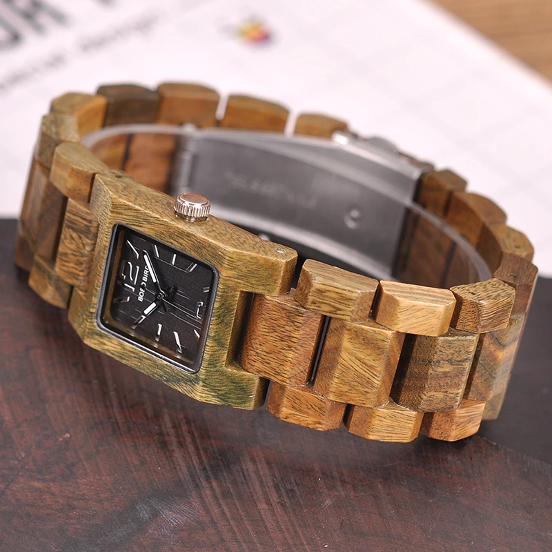 BOBO BIRD 2022 Annual Clearance Wood Watches for Women Japan Movement Quartz Casual Ladies Wristwatches reloj mujer