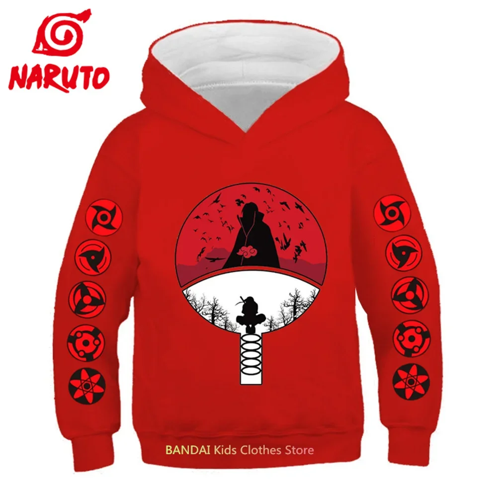 NARUTOS-女の子用フード付きスウェットシャツ,長袖スウェットシャツ,カカシシリーズフード付きトップス,3〜14歳の衣類,春と秋