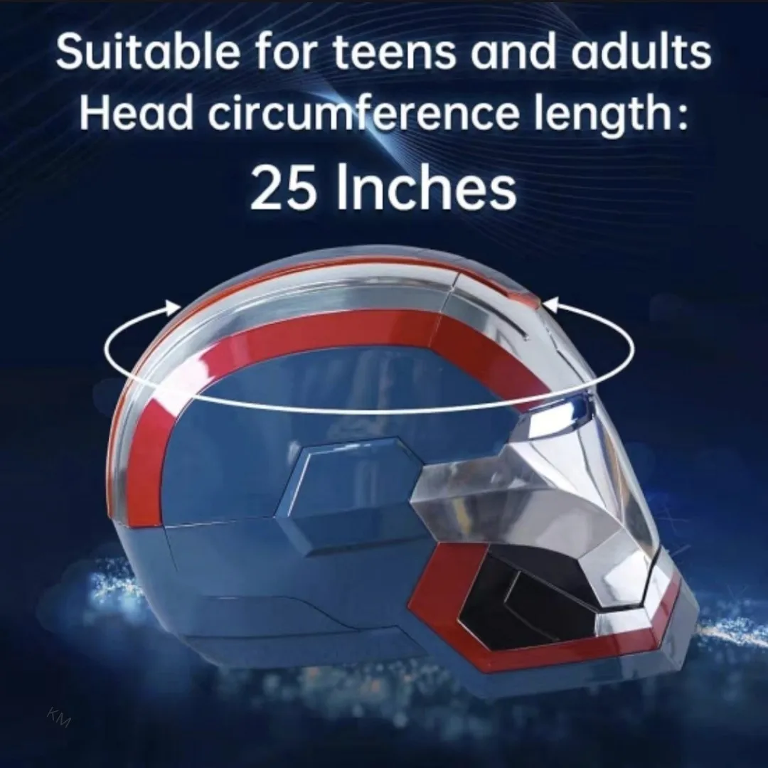 Iron Patriot War Machine 1:1 Wearable Helmet Voice Remote Control Touch Opening Light‑up Cosplay Helmet Collectible Model Gift