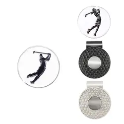 Abrazadera de Golf magnética, patrón de pelota de Golf, Clip para sombrero, marcador de pelota de Golf, Clip para sombrero, duradero, estable para cualquier sombrero, cinturón y bolsillo